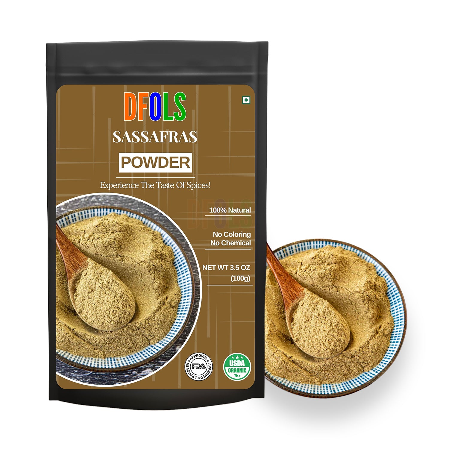 Premium Sassafras Powder – 100% Natural, Authentic Flavor for Cooking, Baking & Herbal Remedies - DFOLS