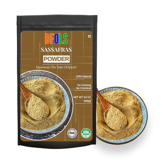Premium Sassafras Powder – 100% Natural, Authentic Flavor for Cooking, Baking & Herbal Remedies - DFOLS