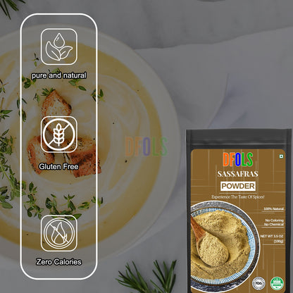 Premium Sassafras Powder – 100% Natural, Authentic Flavor for Cooking, Baking & Herbal Remedies - DFOLS