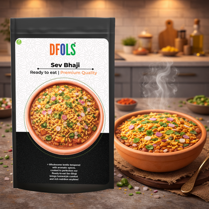Dfols Sev Bhaji Ready to Eat Spicy Gujarati Curry 0.55lb 8.82oz 250g セブバジ