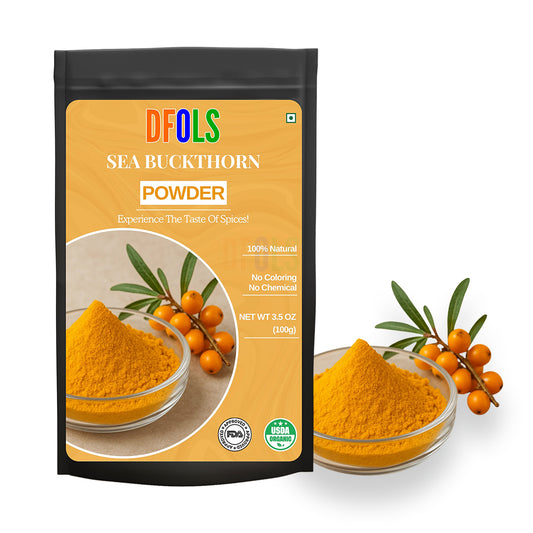 Sea Buckthorn Powder | Natural Immunity Booster | Supports Skin Glow, Heart Health & Digestion | Vitamin-Rich Superfood for Smoothies, Drinks & Daily Wellness