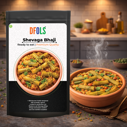 Dfols Shevaga Bhaji Ready to Eat Drumstick Curry 0.55lb 8.82oz 250g シェヴガバジ