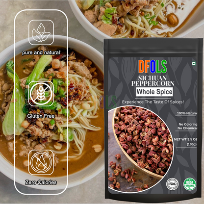 DFOLS Sichuan Peppercorn Whole Spice Cooking 0.22lb 3.5oz 100g 四川山椒