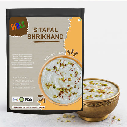 Sitafal Shrikhand | Authentic Indian Sweet Dessert with Real Custard Apple | Rich, Creamy & Ready-to-Eat | Traditional Flavor | Premium Quality Indian Dessert