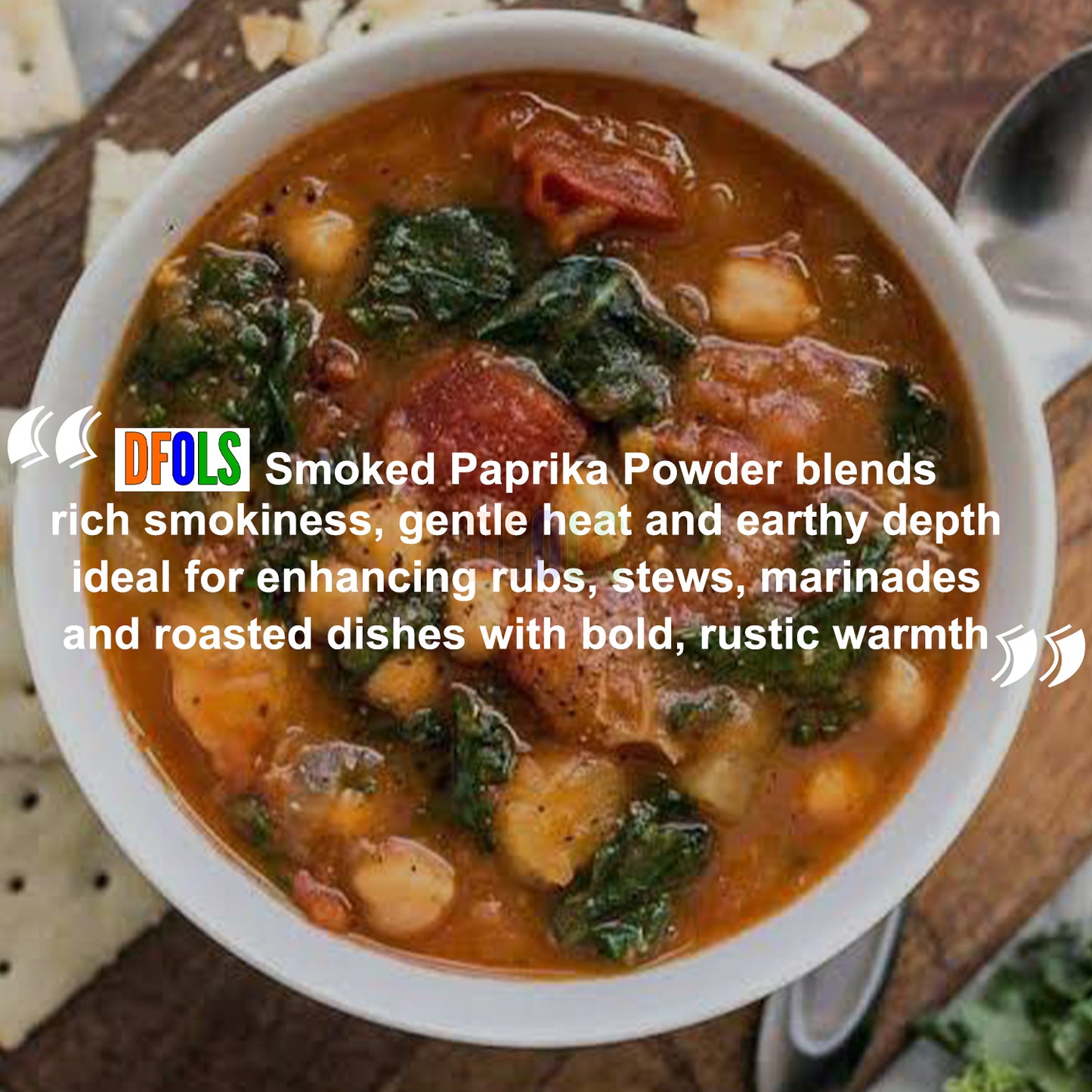 Premium Smoked Paprika Powder – Rich, Smoky Flavor for Cooking, Grilling, and Spices – Perfect for Seasoning, Rubs, and Sauces - DFOLS