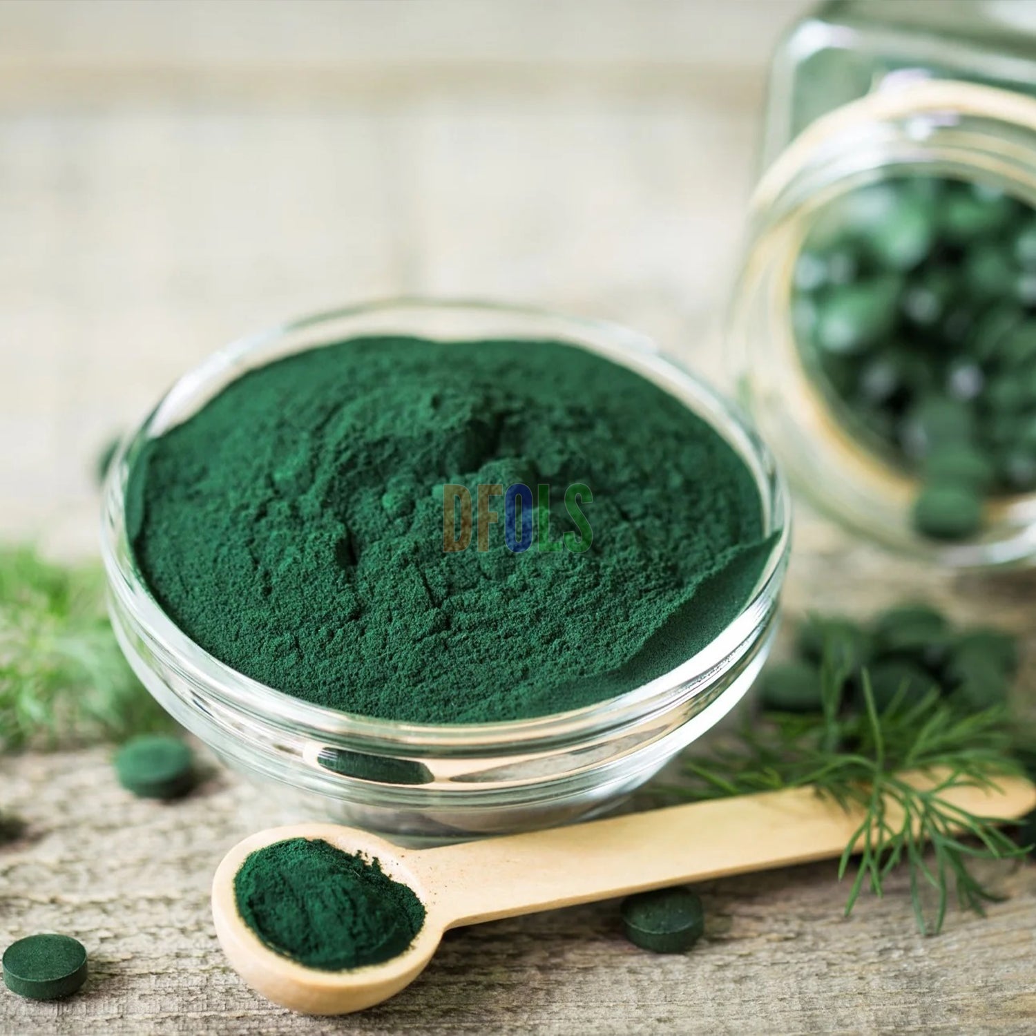 Premium Spirulina Powder | 100% Pure Natural Superfood | Rich in Protein, Vitamins & Antioxidants | Supports Energy, Detox, Immunity & Overall Wellness - DFOLS