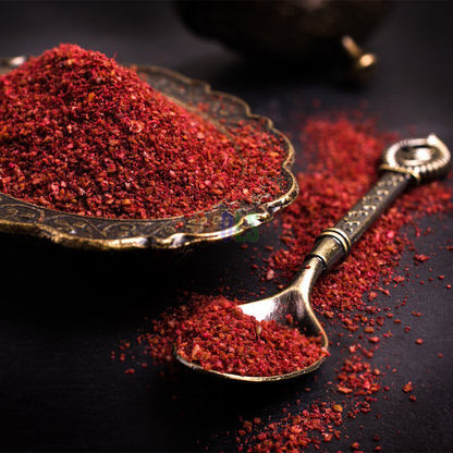Organic Sumac Powder 100% Pure | No Salt, Non-GMO, No Irradiation | Premium Tangy Spice for Cooking, Salads, Meat & Mediterranean Recipes | Natural Seasoning - DFOLS