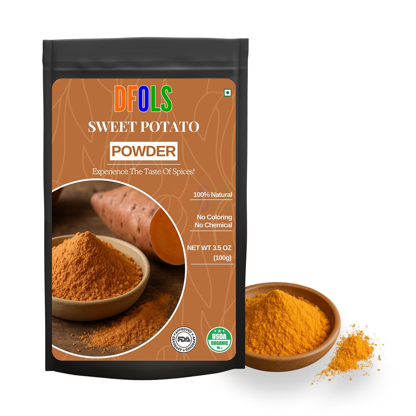 Organic Sweet Potato Powder | Nutrient-Dense Superfood for Smoothies, Baking, Baby Food, Shakes & Healthy Recipes | Gluten-Free, Non-GMO, Vegan, Natural Sweet Potato Flour