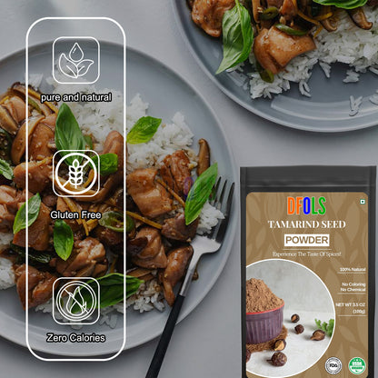 Tamarind Powder ~ All Natural| Vegan | Gluten Friendly | Kosher | NON-GMO | Kosher | Indian Origin - DFOLS