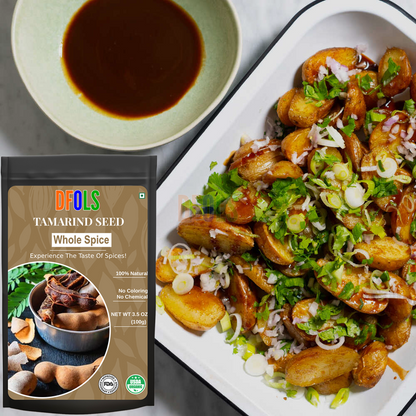 DFOLS Tamarind Seed Whole Spice Cooking 0.22lb 3.5oz 100g タマリンドシード