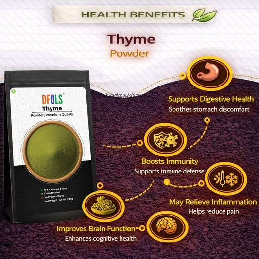 Dfols Thyme Powder 100g (3.5oz / 0.22lb) Pure Natural Herb – タイムパウダー