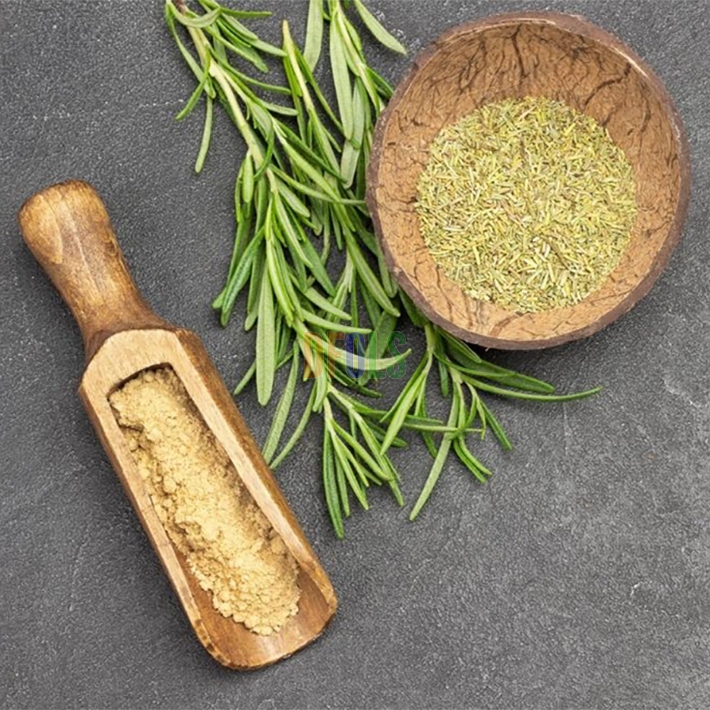 Thyme Powder - A robust, piney flavor with hints of camphor and bitterness. Used in many slow cooked dishes. - DFOLS