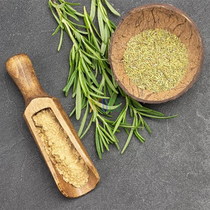 Thyme Powder - A robust, piney flavor with hints of camphor and bitterness. Used in many slow cooked dishes. - DFOLS