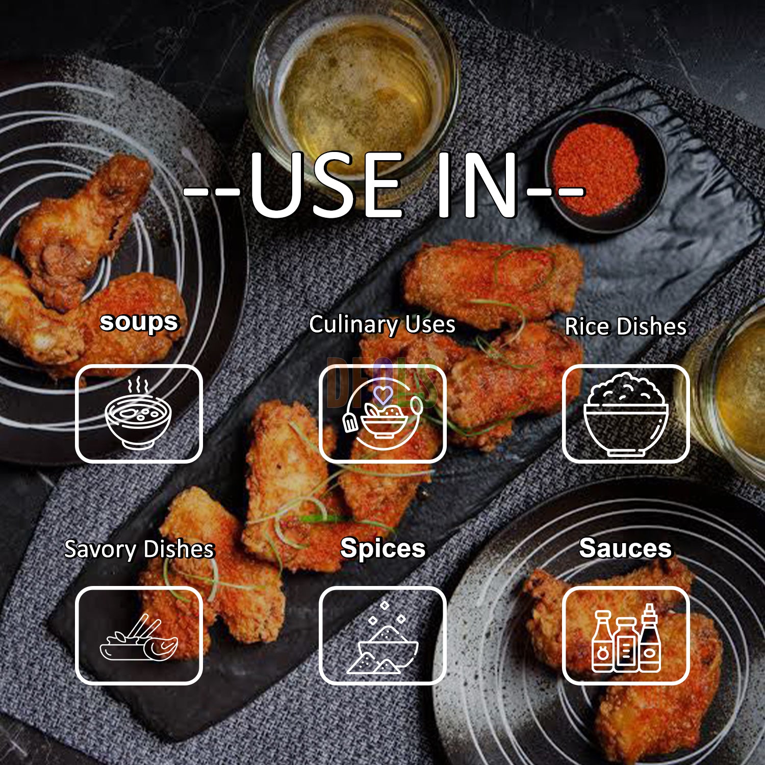 All-Natural Shichimi Togarashi Japanese 7-Spice Seasoning for Steak, Chicken, Vegetables & Tuna | Gluten-Free Chili Blend - DFOLS