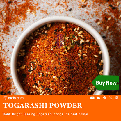 All-Natural Shichimi Togarashi Japanese 7-Spice Seasoning for Steak, Chicken, Vegetables & Tuna | Gluten-Free Chili Blend - DFOLS