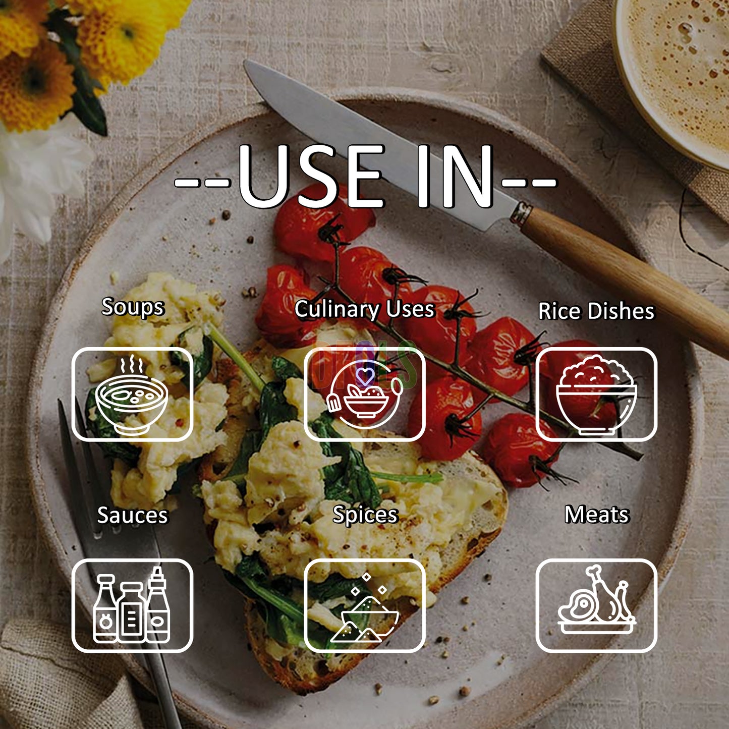 Tomato Powder, Ideal for Smoothies, Cooking, Baking, and More, Non-GMO, Vegan, Gluten-Free, Kosher. - DFOLS