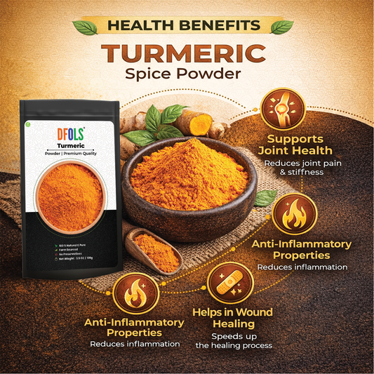 Dfols  Turmeric Powder 100g (3.5oz ) Pure Natural Indian Spice – ターメリックパウダー