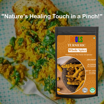 DFOLS Turmeric Whole Spice Cooking 0.22lb 3.5oz 100g ターメリック