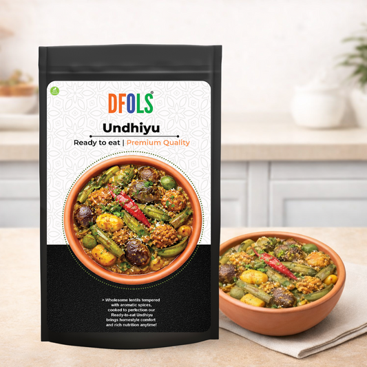 DFOLS Undhiyu Ready to Eat Gujarati Mixed Veg Curry 0.49lb 7.76oz 220g ウンディーユー