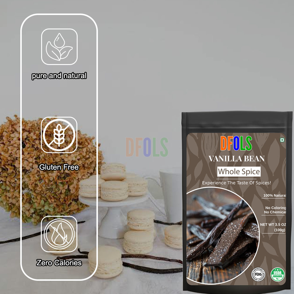 DFOLS Vanilla Bean Whole Spice Cooking 0.22lb 3.5oz 100g バニラビーンズ
