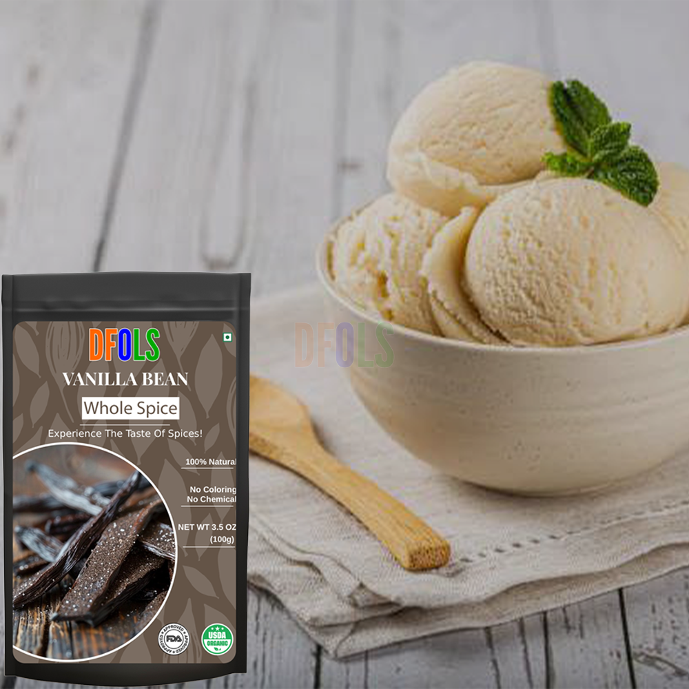 DFOLS Vanilla Bean Whole Spice Cooking 0.22lb 3.5oz 100g バニラビーンズ