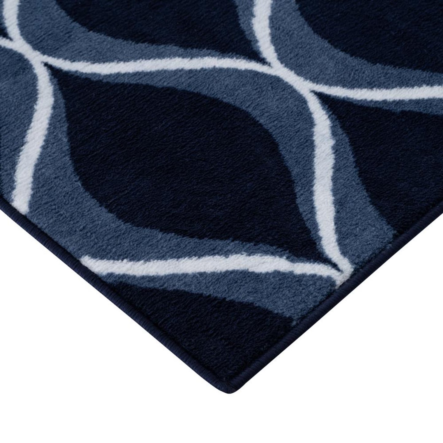 DFOLS Ocean Pearl Printed Area Rug – Modern Blue Anti-Skid Living Room Carpet
