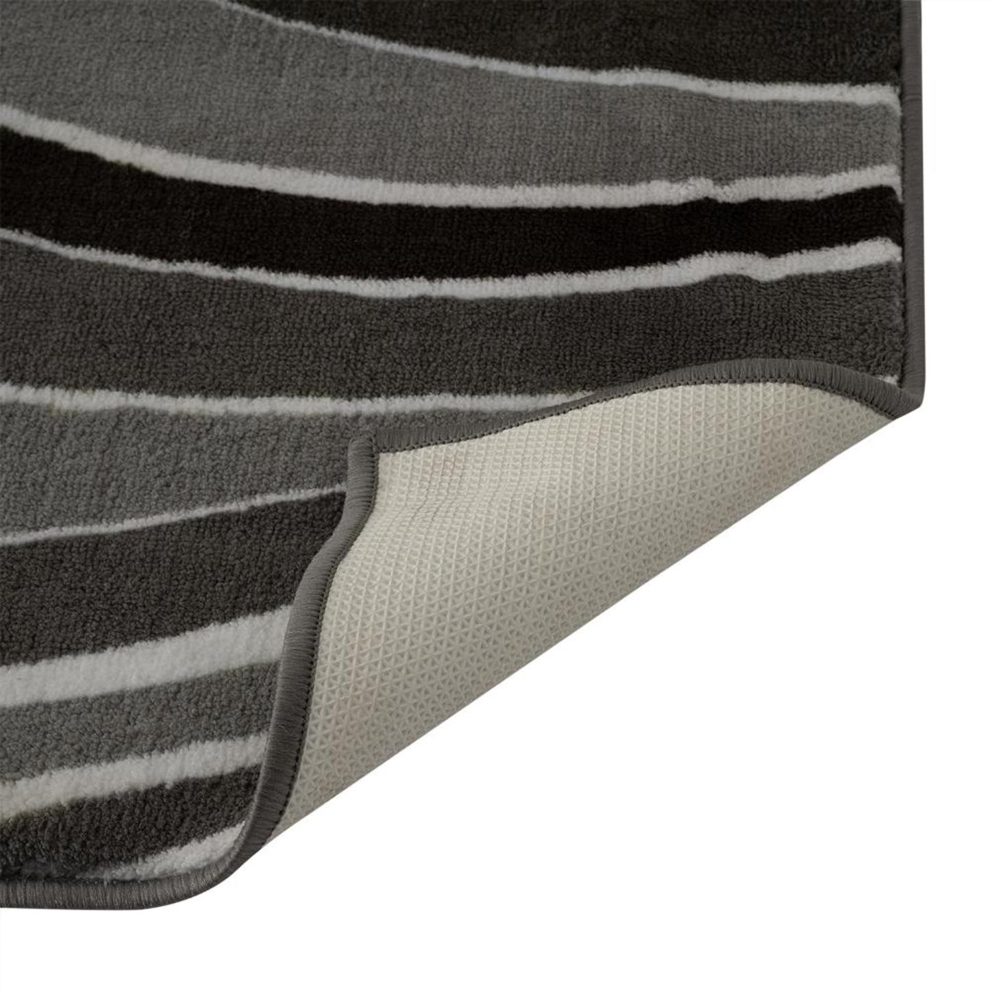 DFOLS Ocean Wave Tufted Area Rug – Modern Brown & Black Wave Pattern Carpet