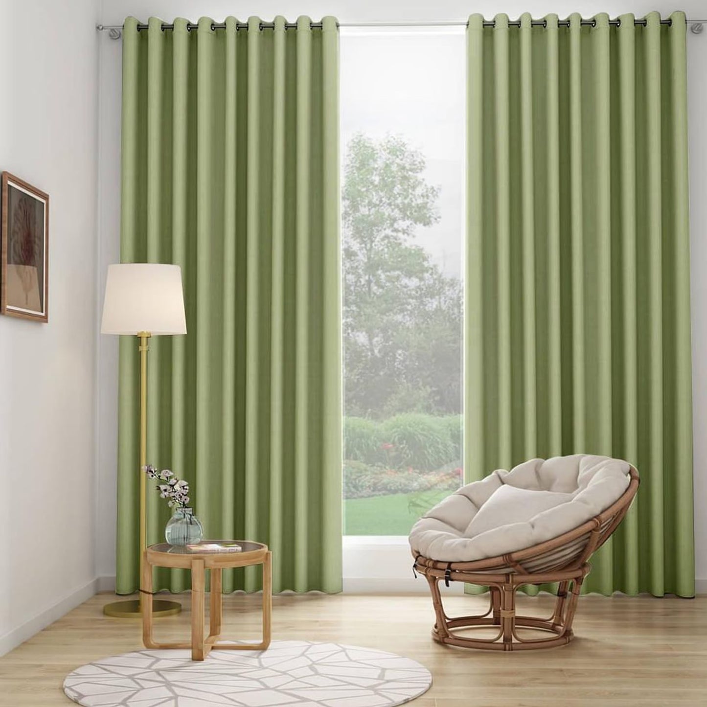 DFOLS Barkana Blackout Curtains – Premium Blue Door Curtain Set