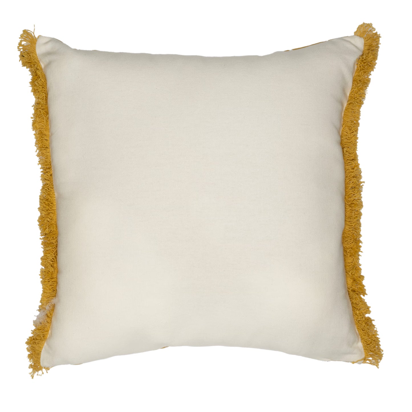 DFOLS Sunny Script Fringe Cushion Cover – Mustard Yellow
