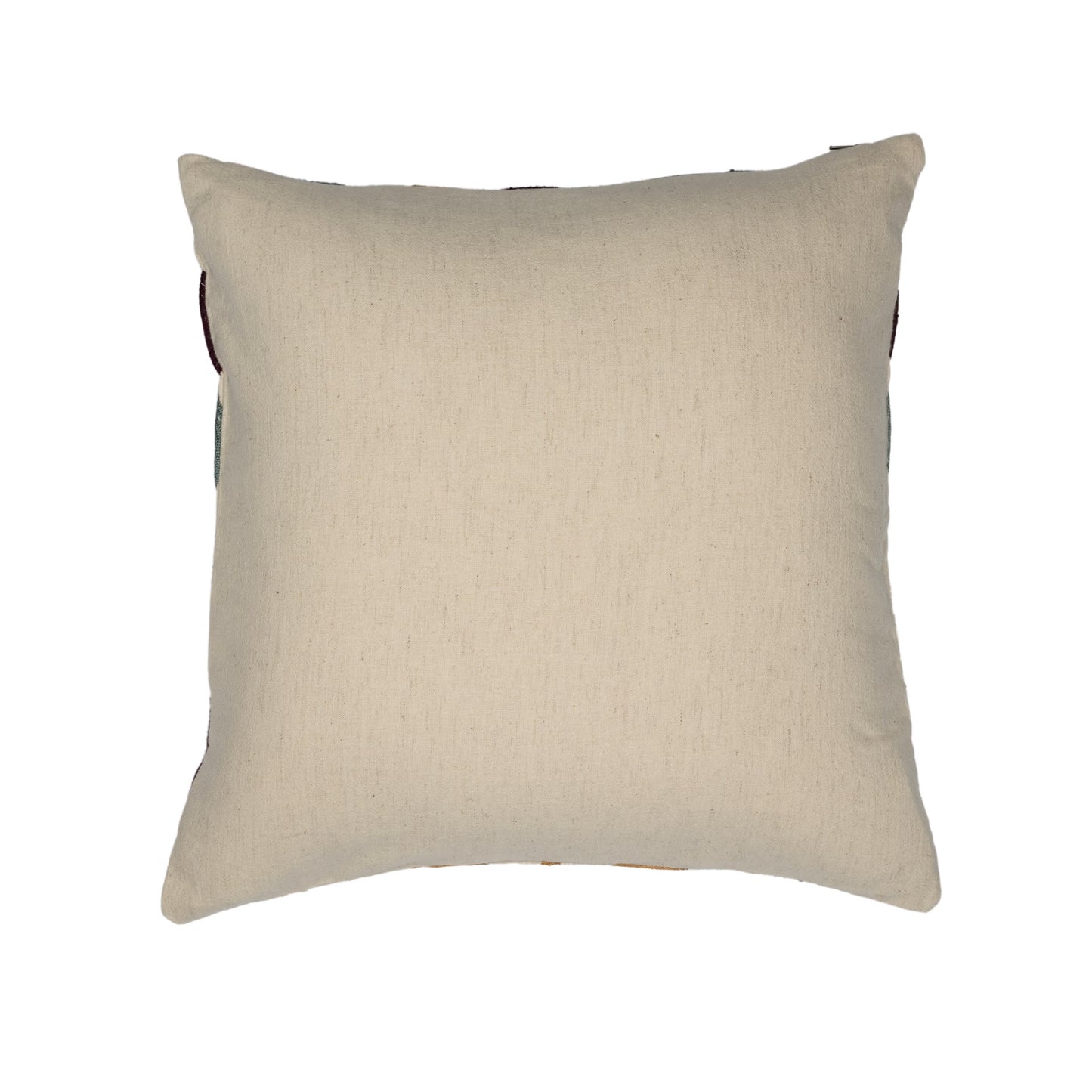 DFOLS Twilight Bloom Cushion Cover – Embroidered Floral Elegance