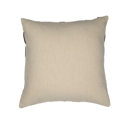 DFOLS Twilight Bloom Cushion Cover – Embroidered Floral Elegance