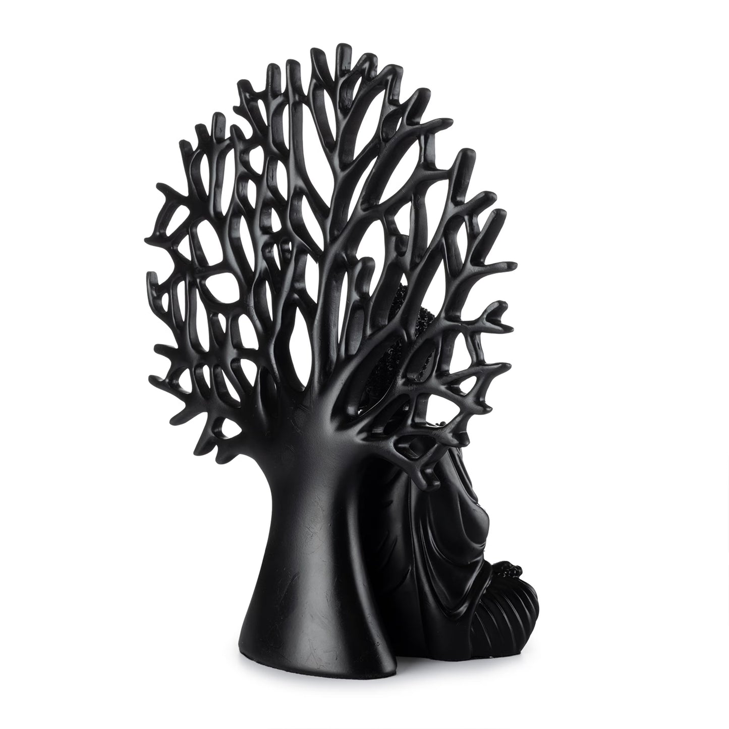DFOLS Meditative Buddha Under Bodhi Tree Polyresin Showpiece – Spiritual Home Décor