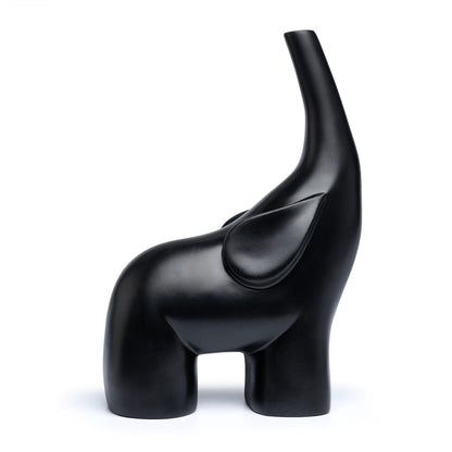 DFOLS Modern Black Elephant Figurine Set – Luxury Tabletop Décor