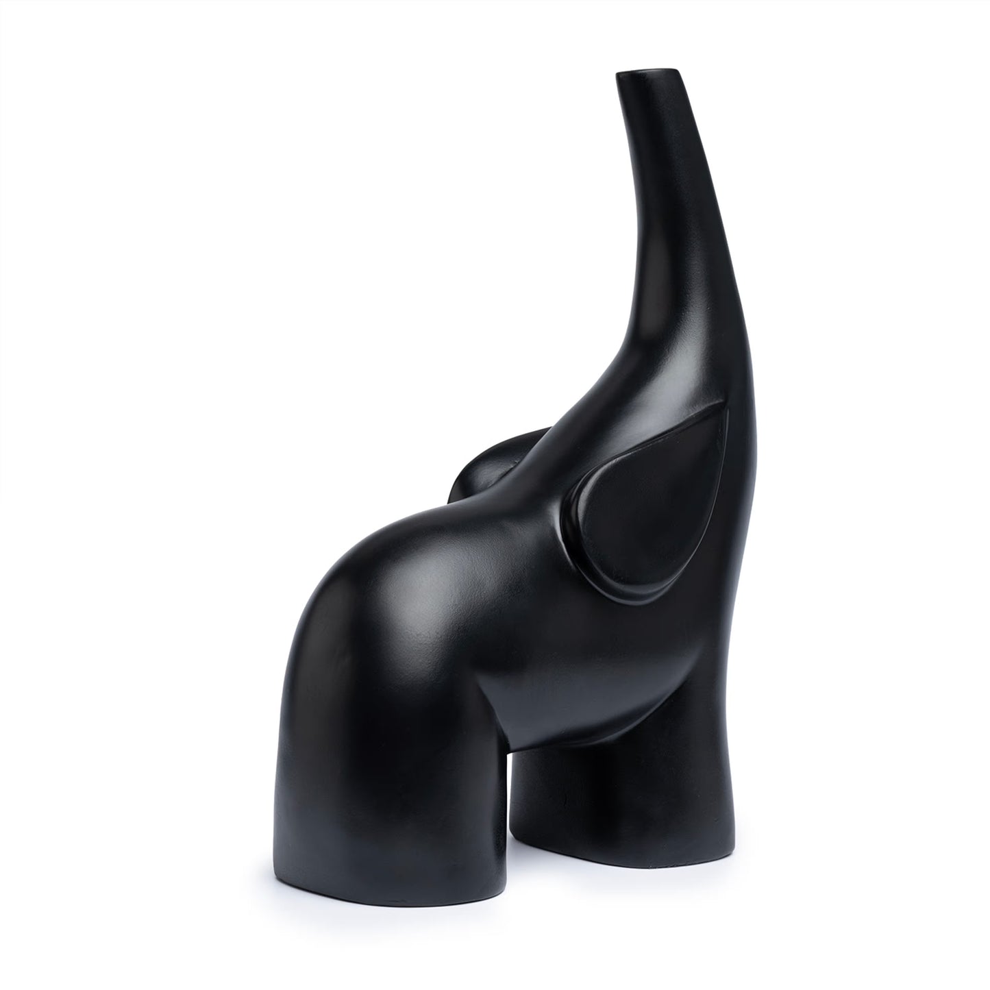 DFOLS Modern Black Elephant Figurine Set – Luxury Tabletop Décor