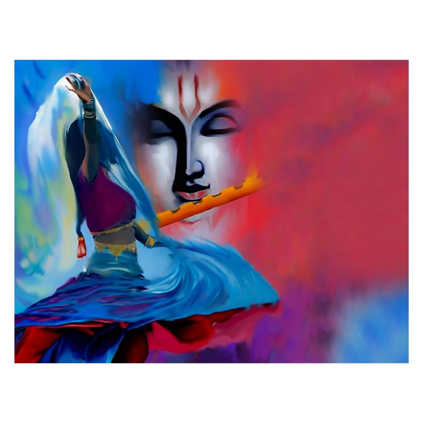 DFOLS Cosmic Drift Canvas Wall Painting – Modern Artistic Home Décor