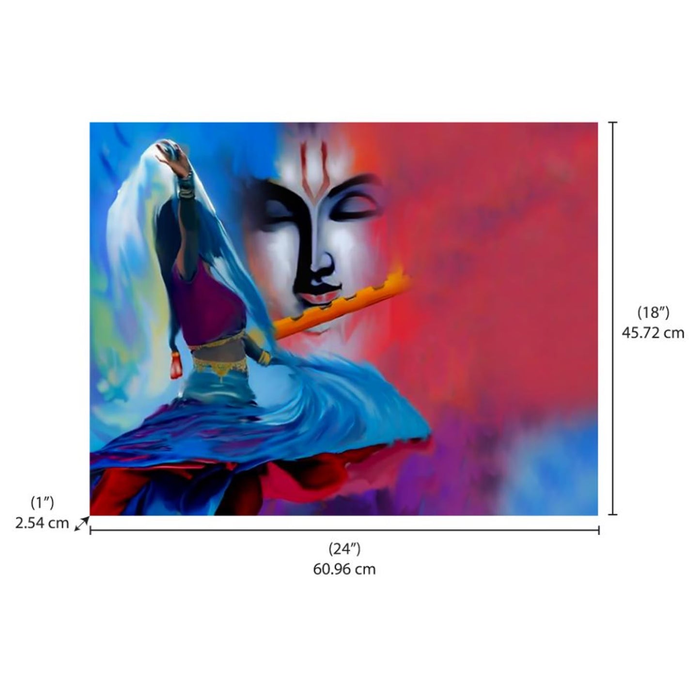 DFOLS Cosmic Drift Canvas Wall Painting – Modern Artistic Home Décor