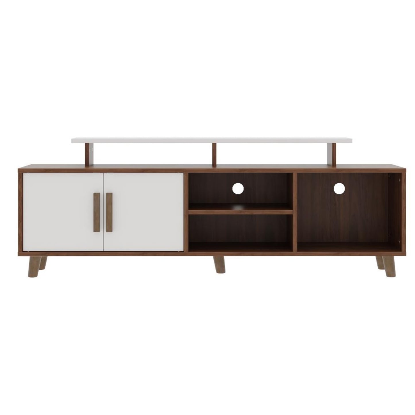 DFOLS Eris Modern Engineered Wood TV Unit with Cabinet Storage