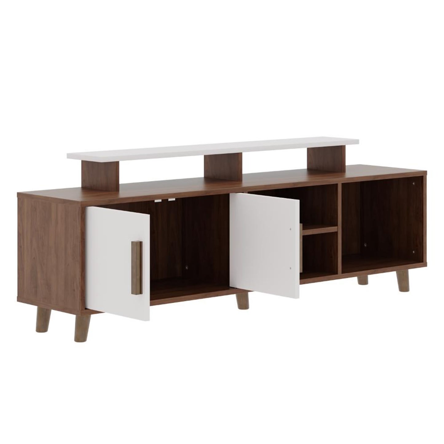 DFOLS Eris Modern Engineered Wood TV Unit with Cabinet Storage