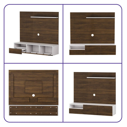 DFOLS Nuevo Modern Engineered Wood TV Unit with Storage Cabinet