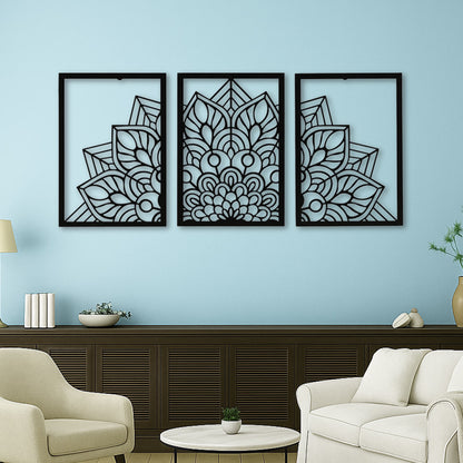 DFOLS Astrava Metal Wall Art – Modern Floral Laser Cut Décor