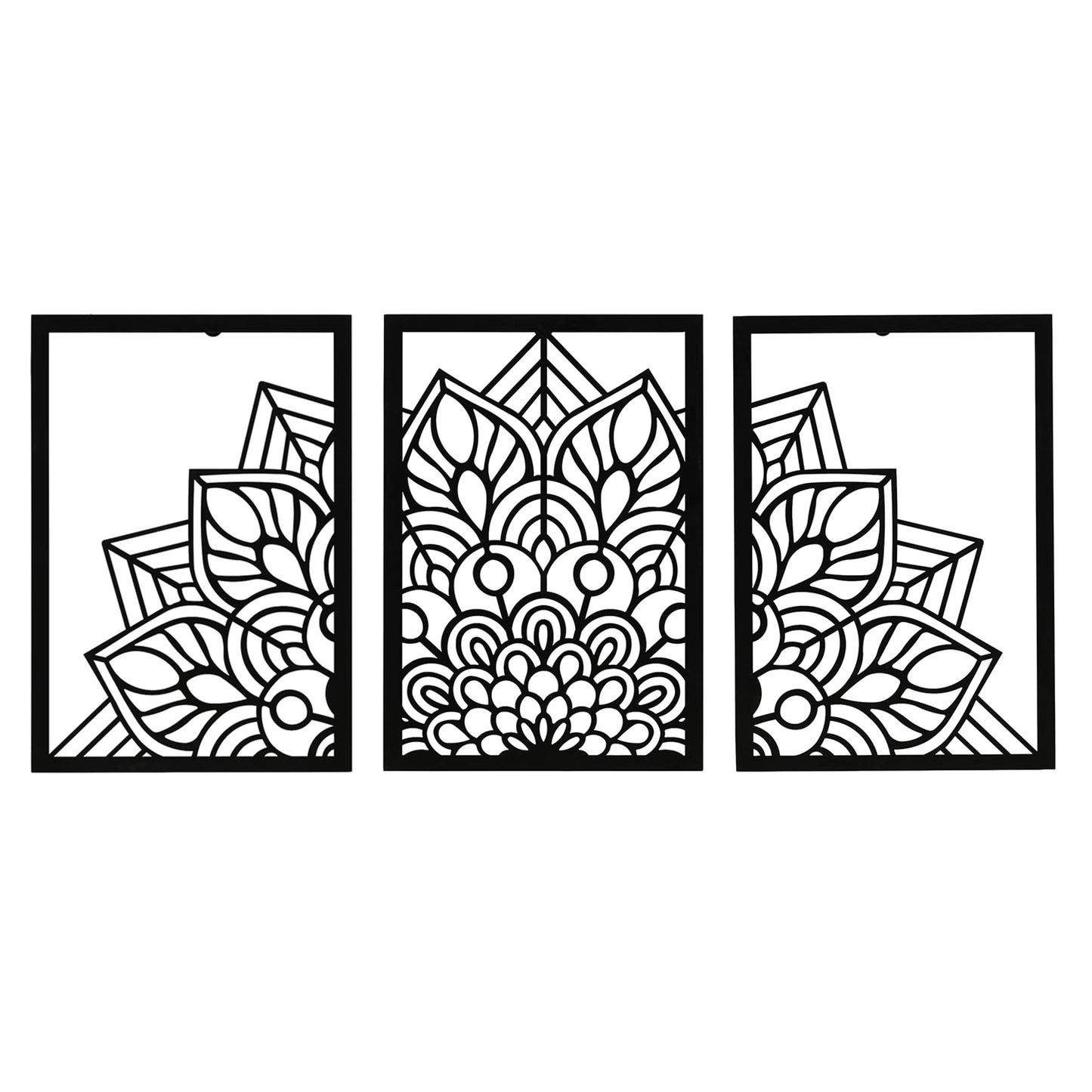 DFOLS Astrava Metal Wall Art – Modern Floral Laser Cut Décor