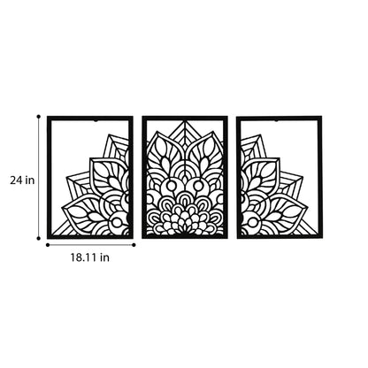DFOLS Astrava Metal Wall Art – Modern Floral Laser Cut Décor