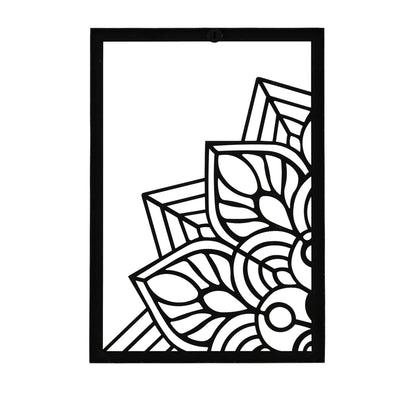 DFOLS Astrava Metal Wall Art – Modern Floral Laser Cut Décor