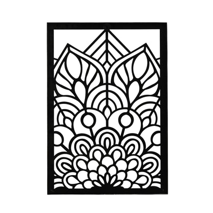 DFOLS Astrava Metal Wall Art – Modern Floral Laser Cut Décor