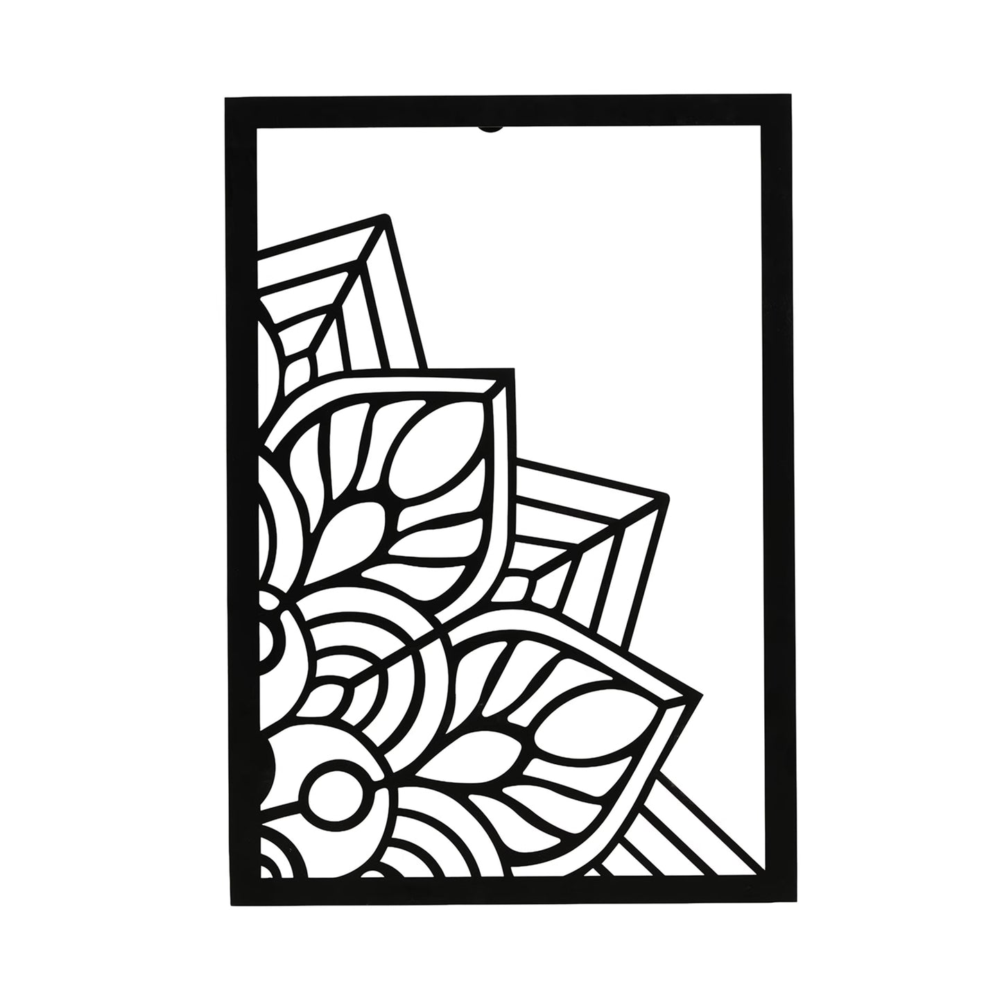 DFOLS Astrava Metal Wall Art – Modern Floral Laser Cut Décor