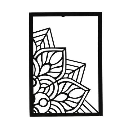 DFOLS Astrava Metal Wall Art – Modern Floral Laser Cut Décor
