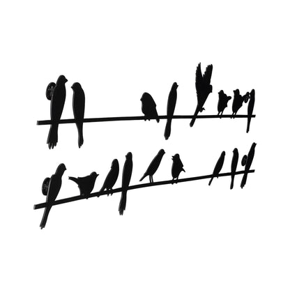 DFOLS Birds on Wire Metal Wall Art – Minimalist Modern Décor