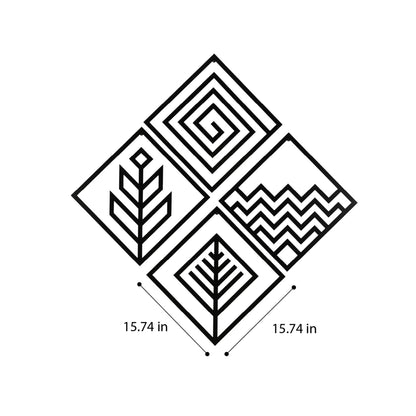 DFOLS Geometric Abstract Metal Wall Art – Modern Minimalist Décor
