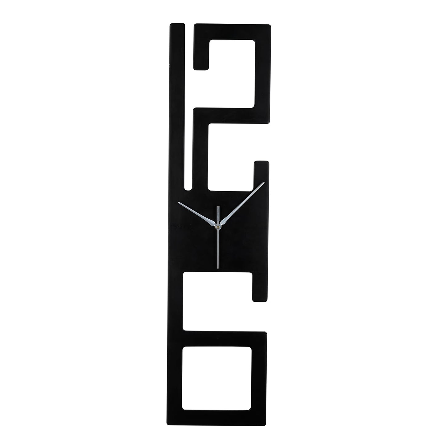 DFOLS Chronelle Wooden Wall Clock – Geometric Black 27 Inch