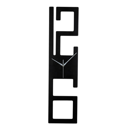 DFOLS Chronelle Wooden Wall Clock – Geometric Black 27 Inch